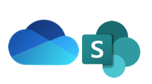 OneDrive and Sharepoint logo